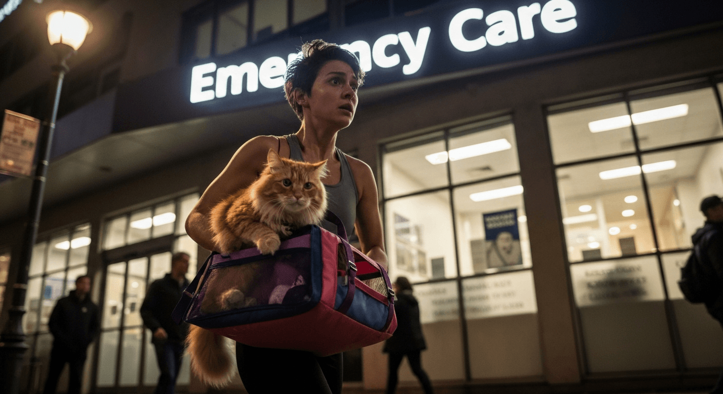 Mi gato no orina: obstrucción urinaria y cuándo es una urgencia
